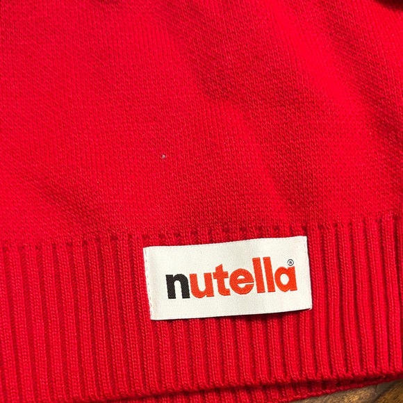 Limited Edition Vintage Nutella Holiday Red Crewneck Sweater for Men XL - Picture 2 of 8